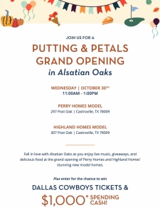 Putting, Petals & Prizes at the Alsatian Oaks 60s Grand Opening!