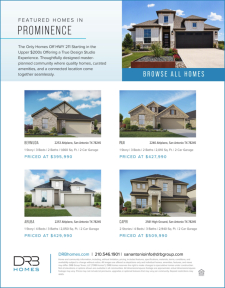 Quick Move In Homes at Prominence in West San Antonio