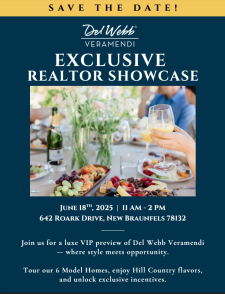 Save the Date! Exclusive Realtor Grand Opening at Del Webb Veramendi | June 18th
