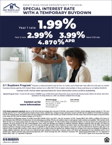 Special Interest Rate with a Temporary Buydown