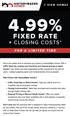 Special Inventory Offer: Reduced Pricing, 4.99% Fixed Rate + Closing Cost Incentives*