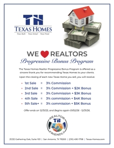 Texas Homes Progressive Bonus Program