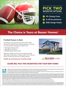 The Choice is Yours at Beazer Homes!