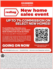Up to 7% Commission on Select Red Tag Homes!