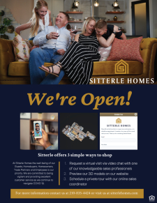 We're Open!