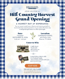Win a 2-Night Hill Country Getaway at Our Grand Opening!