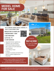 Model home for sale in North River Ranch!