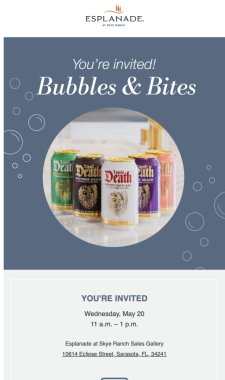 Exclusive Esplanade Agent Event: Tour, Sip & Earn