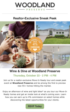 RSVP NOW: Wine & Dine at Woodland Preserve!