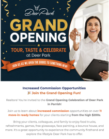 You&rsquo;re Invited to Deer Park&rsquo;s Grand Opening!