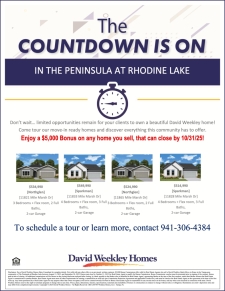 $5000 Bonus on Quick Move-in Homes in The Peninsula at Rhodine Lake