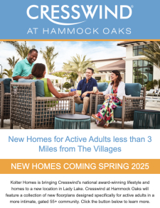 Coming Soon | New, 55+ Community in Lady Lake, near The Villages