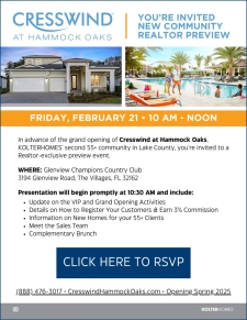 Cresswind at Hammock Oaks Realtor Preview Event!