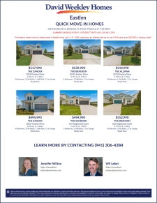 David Weekley Homes | Move-In Ready Homes at Eastlyn + Summer Savings