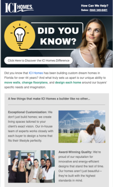 Did You Know? Discover the ICI Homes Difference!