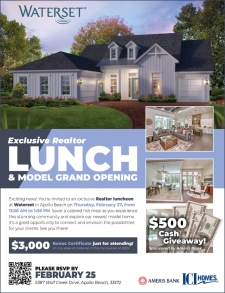 Exclusive Realtor Lunch & Model Grand Opening in Waterset!