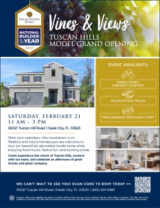Join Us for Vines & Views Grand Opening at Tuscan Hills