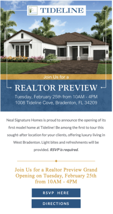 Join Us for a Realtor Sneak Peek of Tideline in West Bradenton