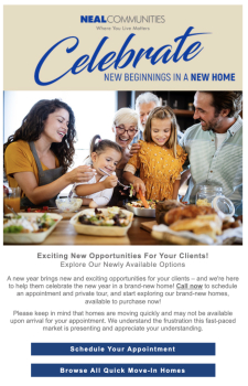 Your Clients Can Celebrate the New Year with a New Home!