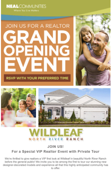 Realtor Preview at Wildleaf! RSVP for Your Time Today!