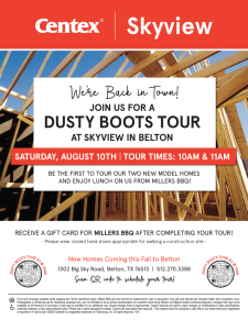 Dusty Boots Tour of Skyview in Belton