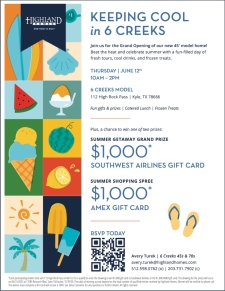 Grand Opening at 6 Creeks 45' Model Home