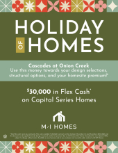 Holiday of Homes Special - Cascades at Onion Creek