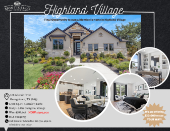 FINAL Monticello Home in Highland Village