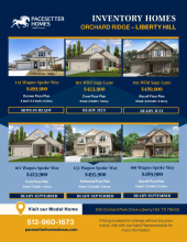 Orchard Ridge Inventory