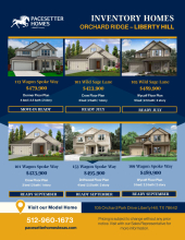 Orchard Ridge Inventory
