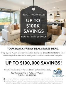 Big Savings for Black Friday!