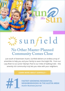 Homes at Sunfield in Buda from $300s