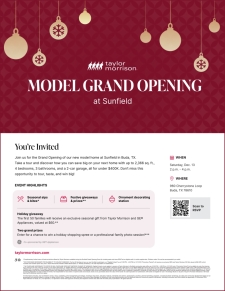 Model Grand Opening at Sunfield