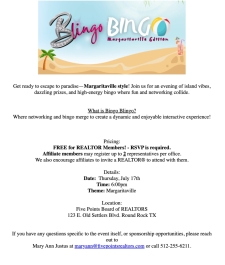 Blingo Bingo - Margaritaville Edition