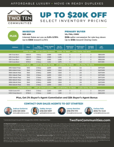 Up to $20k Off Select Inventory Pricing