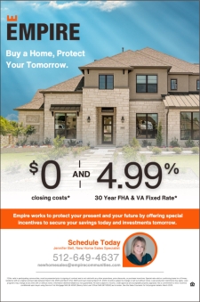 Buy a Home, Protect your Tomorrow with a 4.99% Rate and 0 Closing Costs*