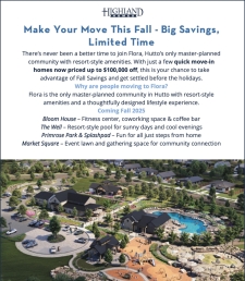 Fall Into Savings at Flora – Up to $100K Off Move-In Ready Homes