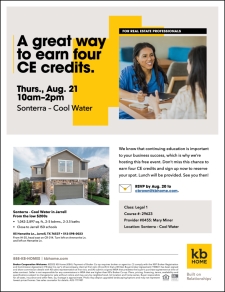 Join us for a Free CE Course in Sonterra - Cool Water