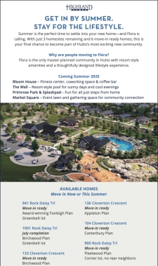Make Your Move This Summer – Final Opportunities at Flora