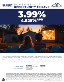 Special Interest Rates Through DHI Mortgage Available on Select Homes in the Austin Area!