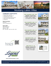 Mustang Lakes Villas Inventory