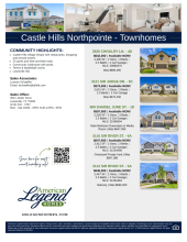 The Cottages Townhomes &ndash; Castle Hills Inventory