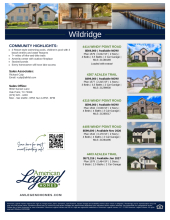 Wildridge Spec Sheet