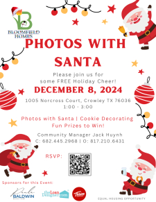 Photos with Santa at Hunters Ridge