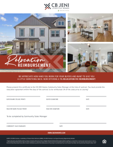 1% Relocation Fee Reimbursement