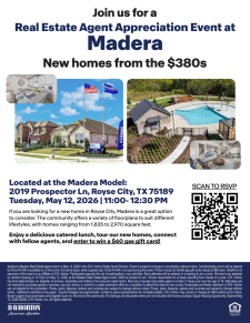 Real Estate Agent Appreciation Event at Madera