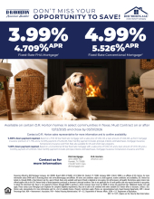 Special Interest Rates Available Now