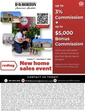 Fort Worth North: Up to 3% Commission + $5,000 Bonus