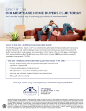 Enroll in the DHI Mortgage Home Buyers Club!