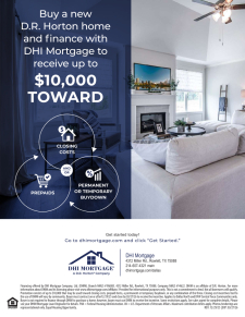 Finance with DHI Mortgage for Up to $10K in Savings!